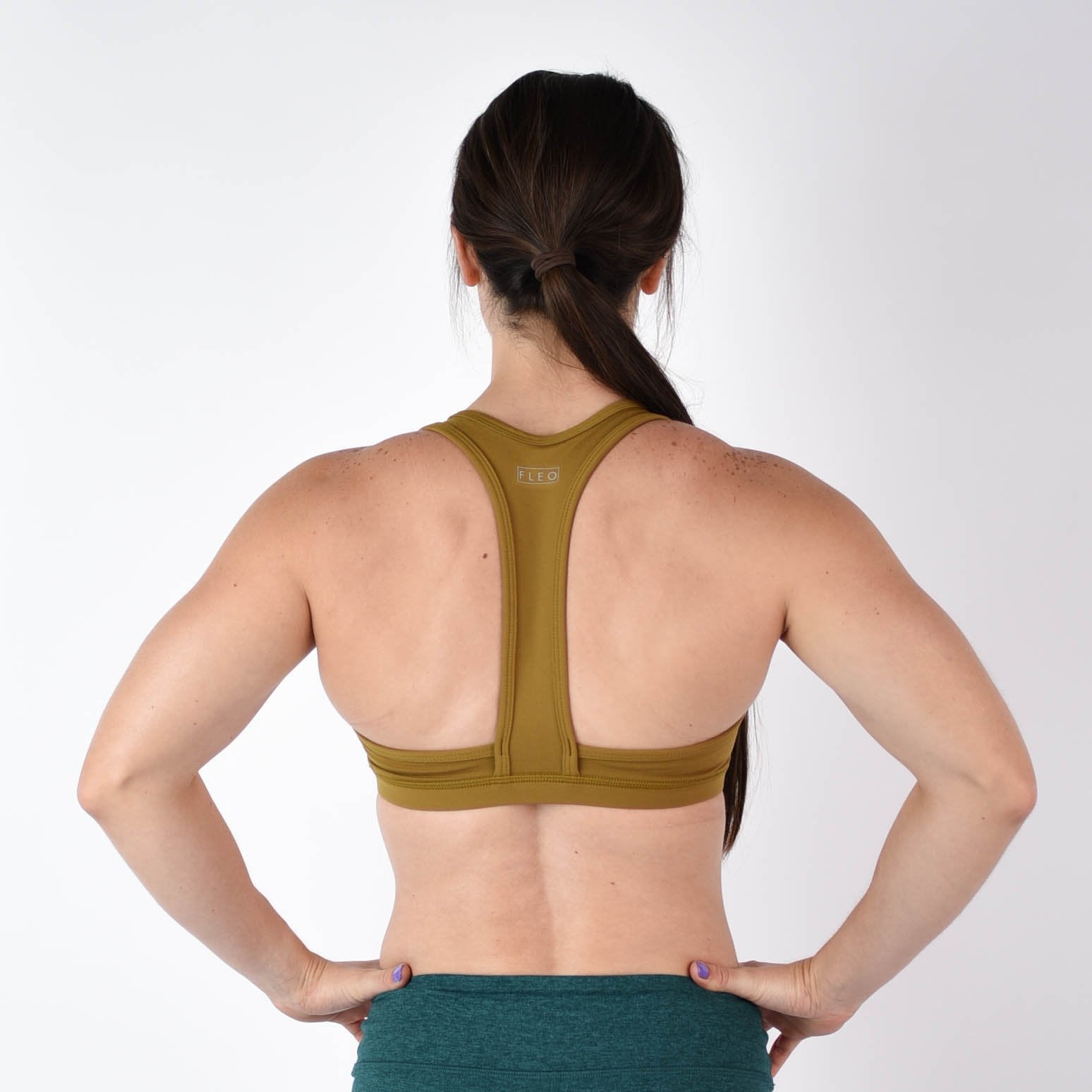 FLEO Nora Sports Bra - Amber Green - 9 for 9