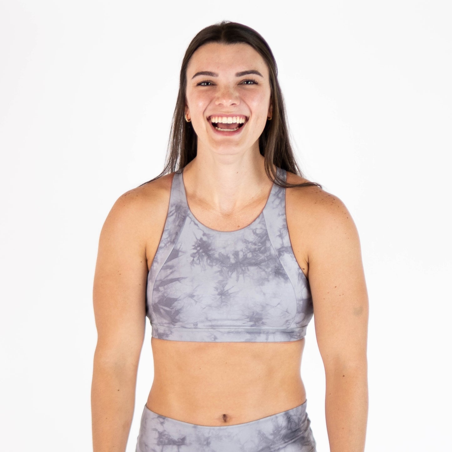 FLEO Jourdaine Sports Bra - Silver Tie Dye