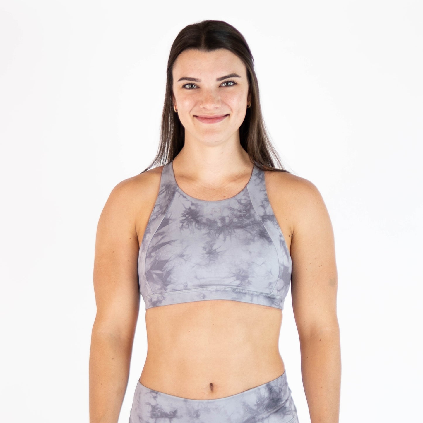 FLEO Jourdaine Sports Bra - Silver Tie Dye