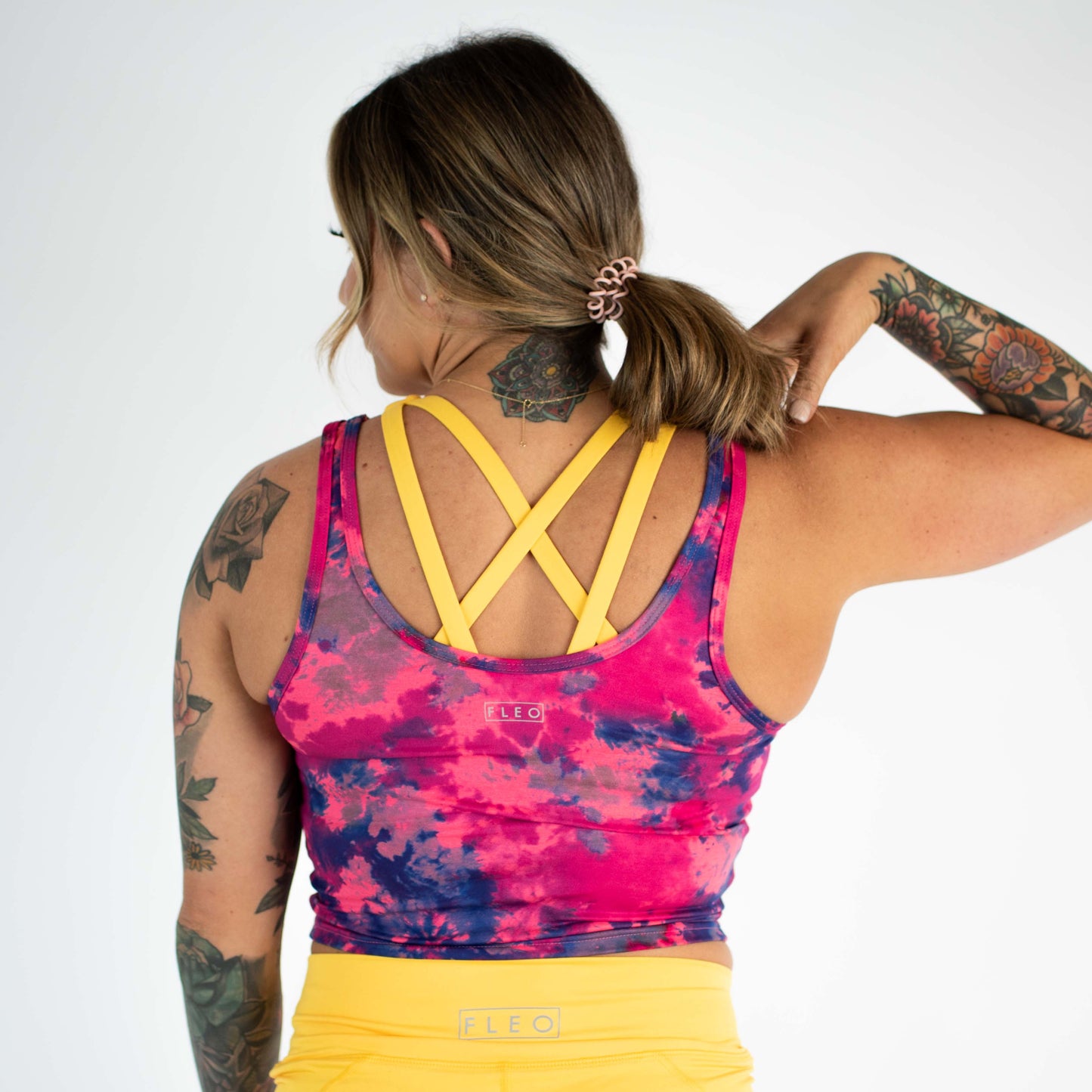 FLEO Breeze Crop Tank - Heather Riot