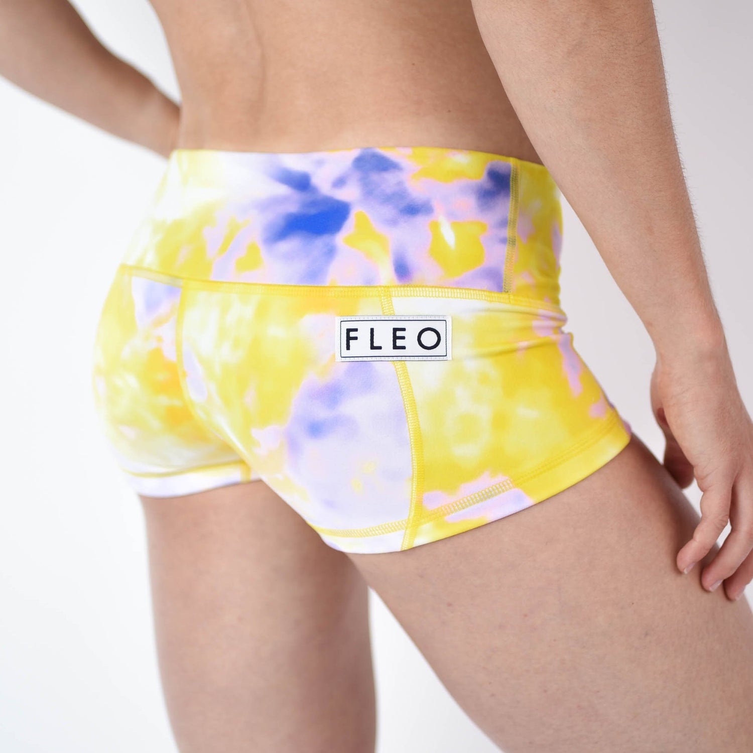 FLEO Yellow Burst Shorts (Low-rise Contour) - 9 for 9