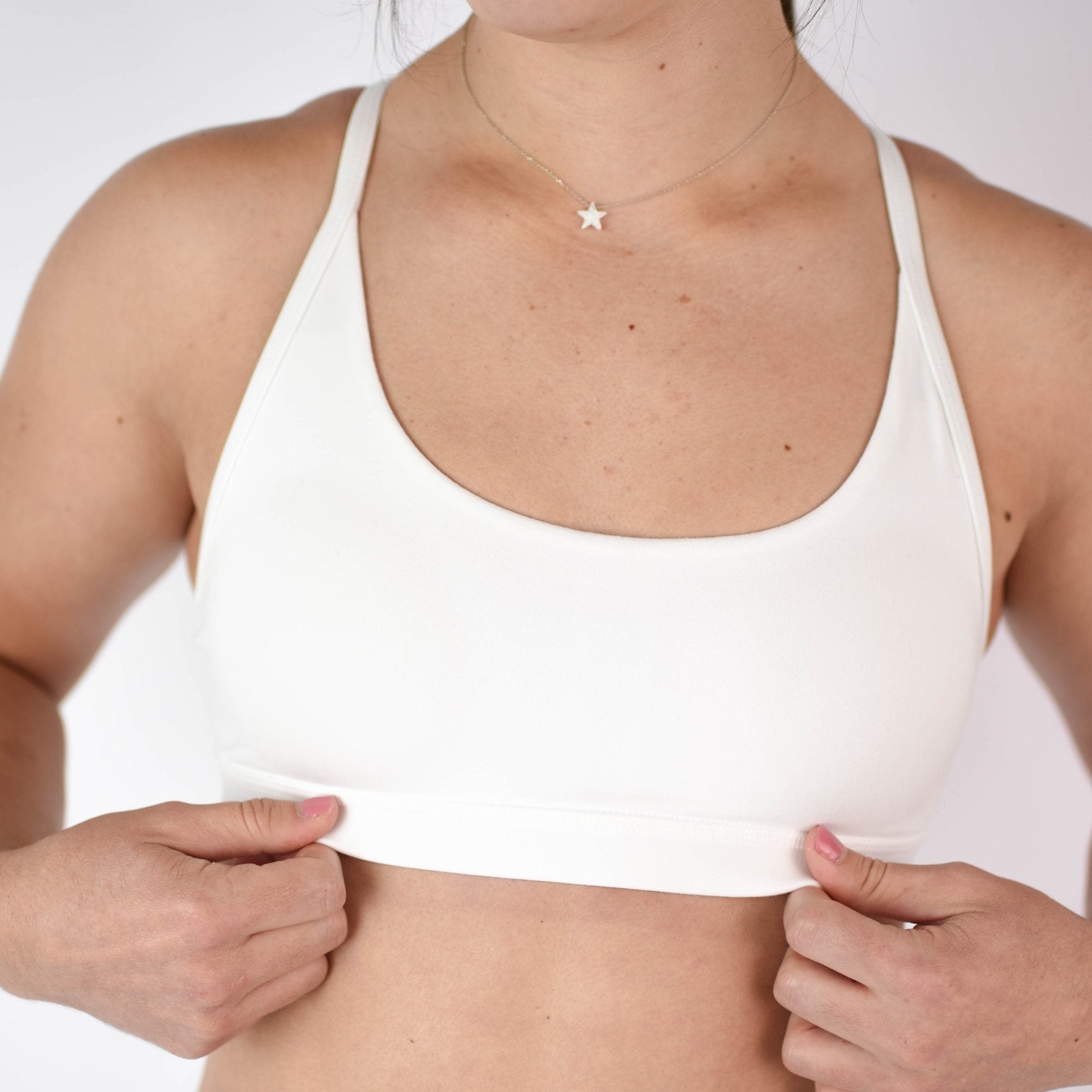 FLEO Cami Sports Bra - White - 9 for 9