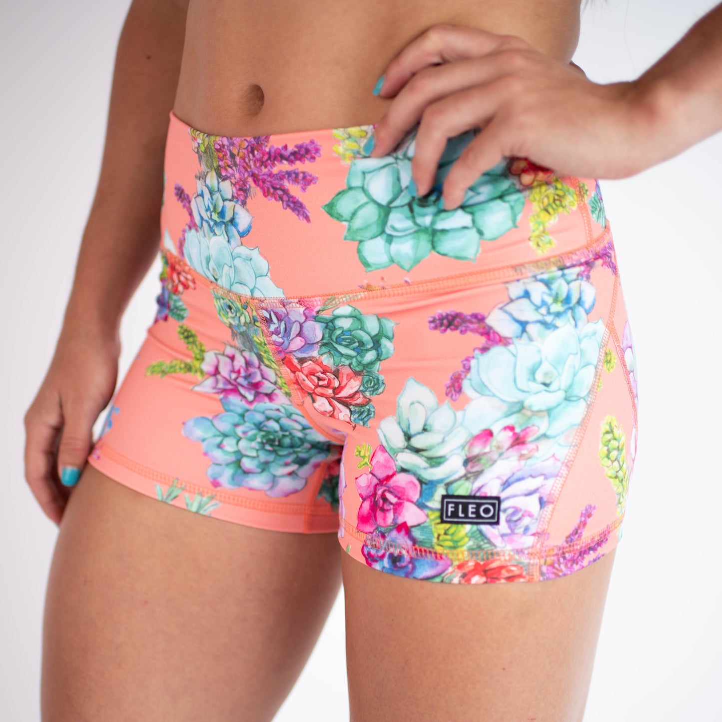 FLEO Coral Succulent Shorts (Apex Contour)