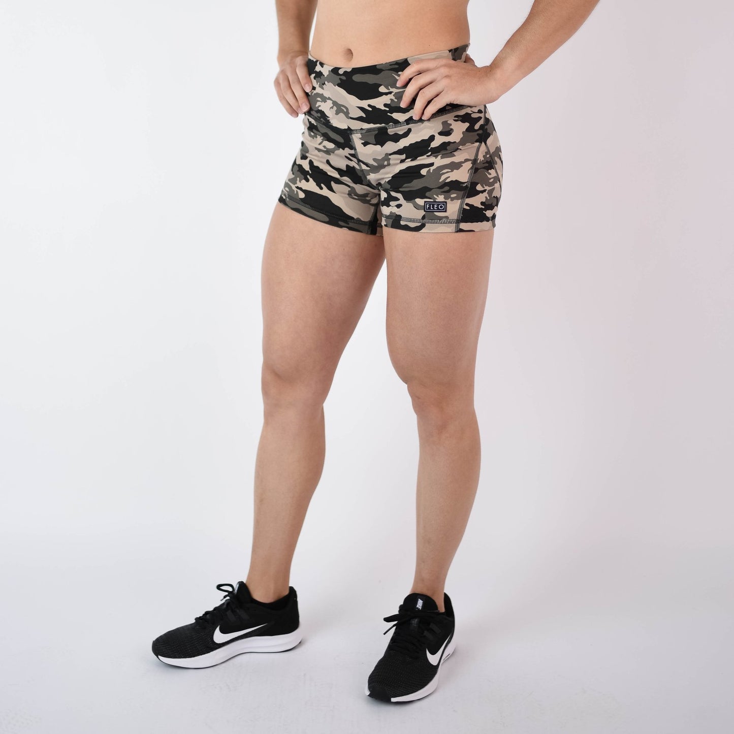 FLEO Cream Camo Shorts (Apex Contour)