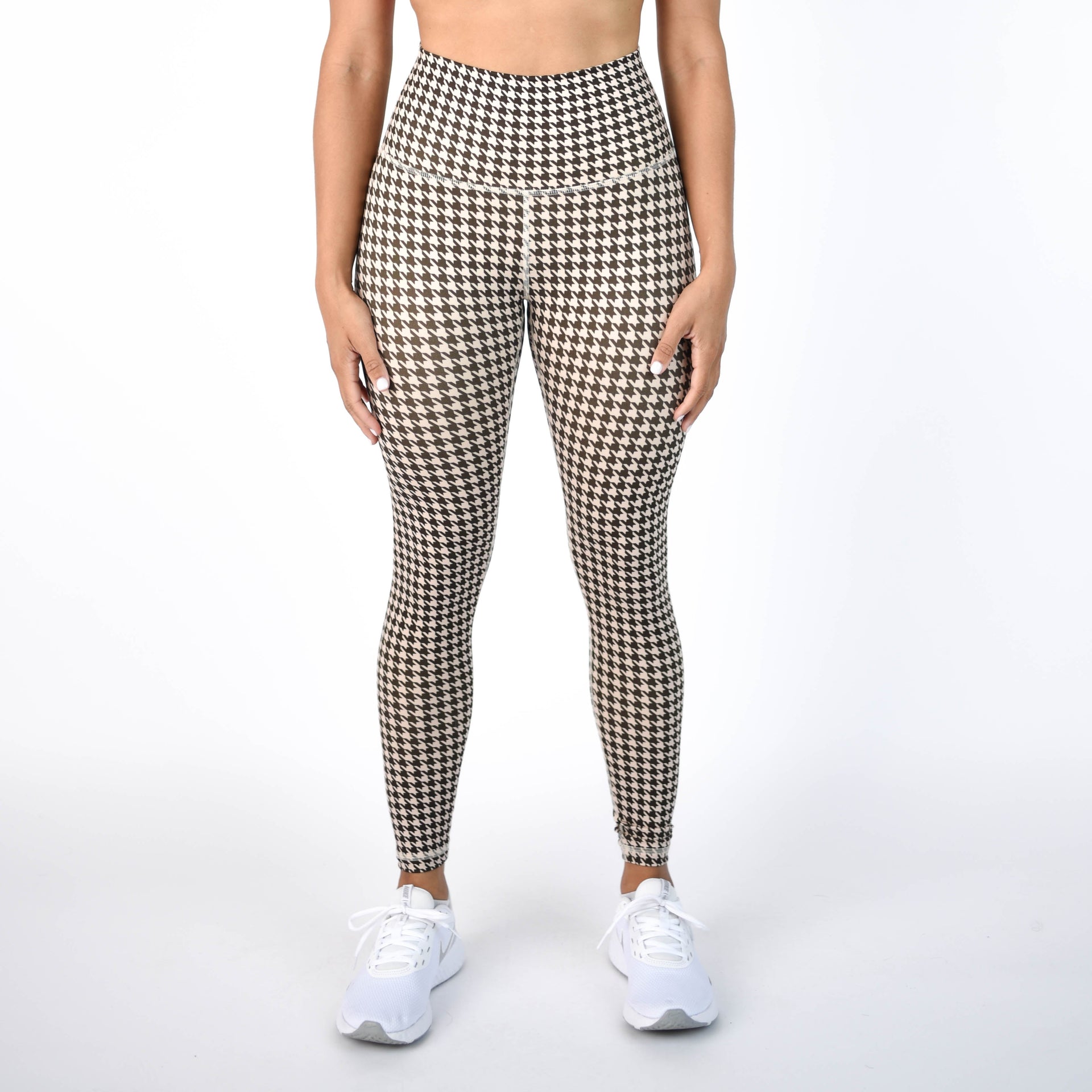 Leggings SHOSHO One Size – Soft Stretch – Motif Zig Zag – Taille Mi-haute (neuf Avec étiquettes)