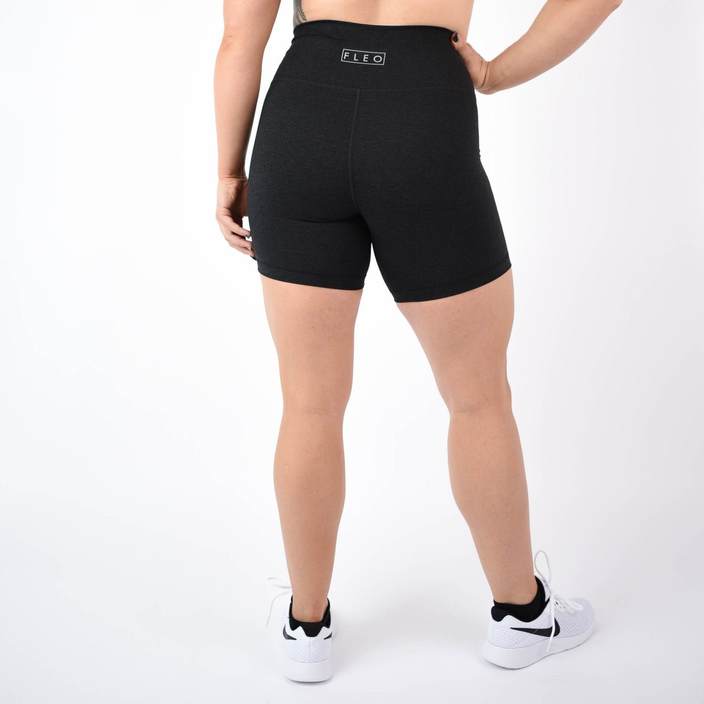 FLEO Heather Black Shorts (Biker) - 9 for 9