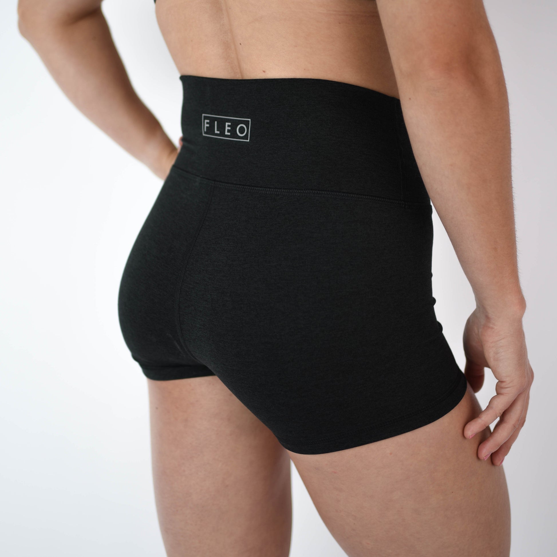 FLEO Heather Black Shorts (True High Original) - 9 for 9