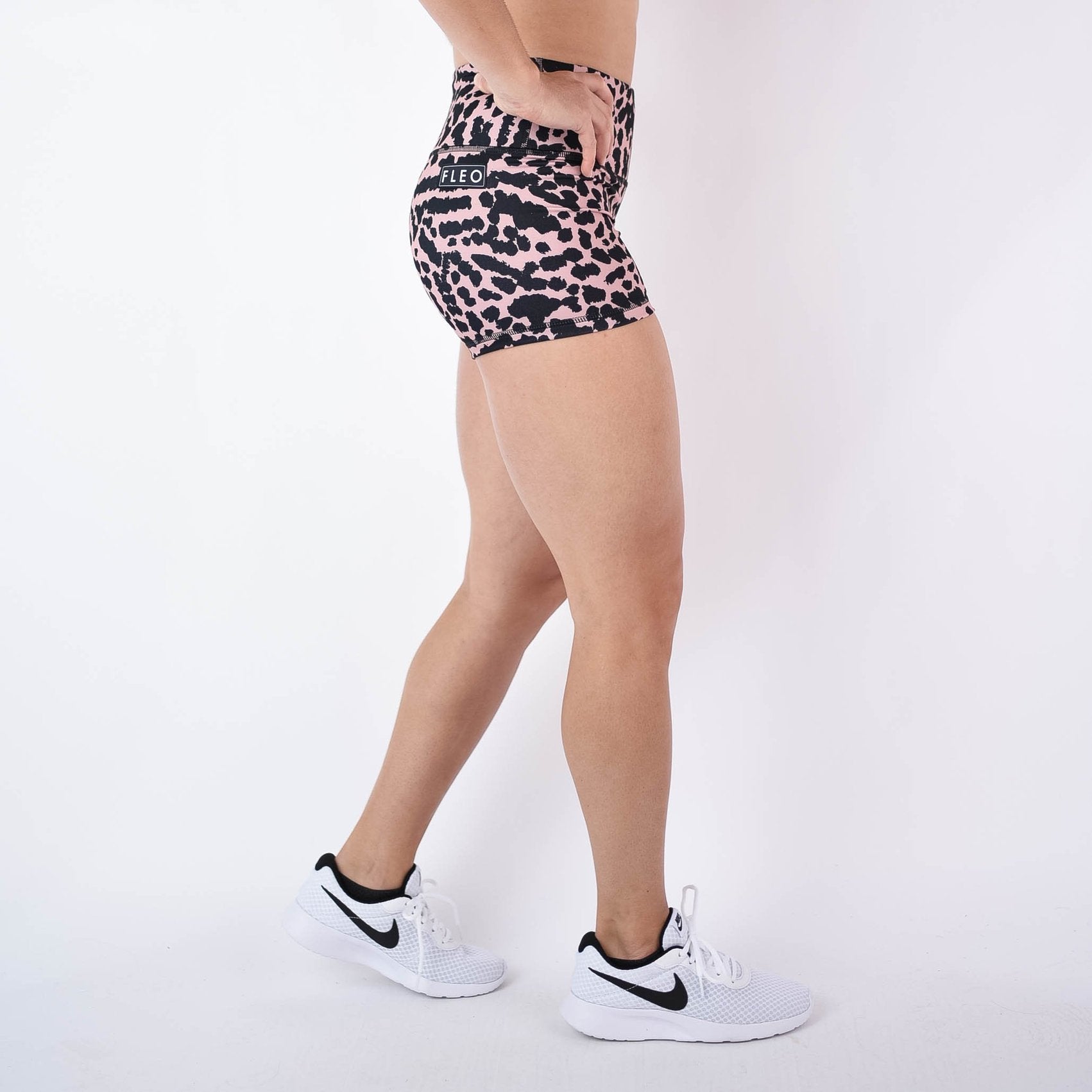 FLEO Leopard Frenzy Shorts (Power High-rise) - 9 for 9
