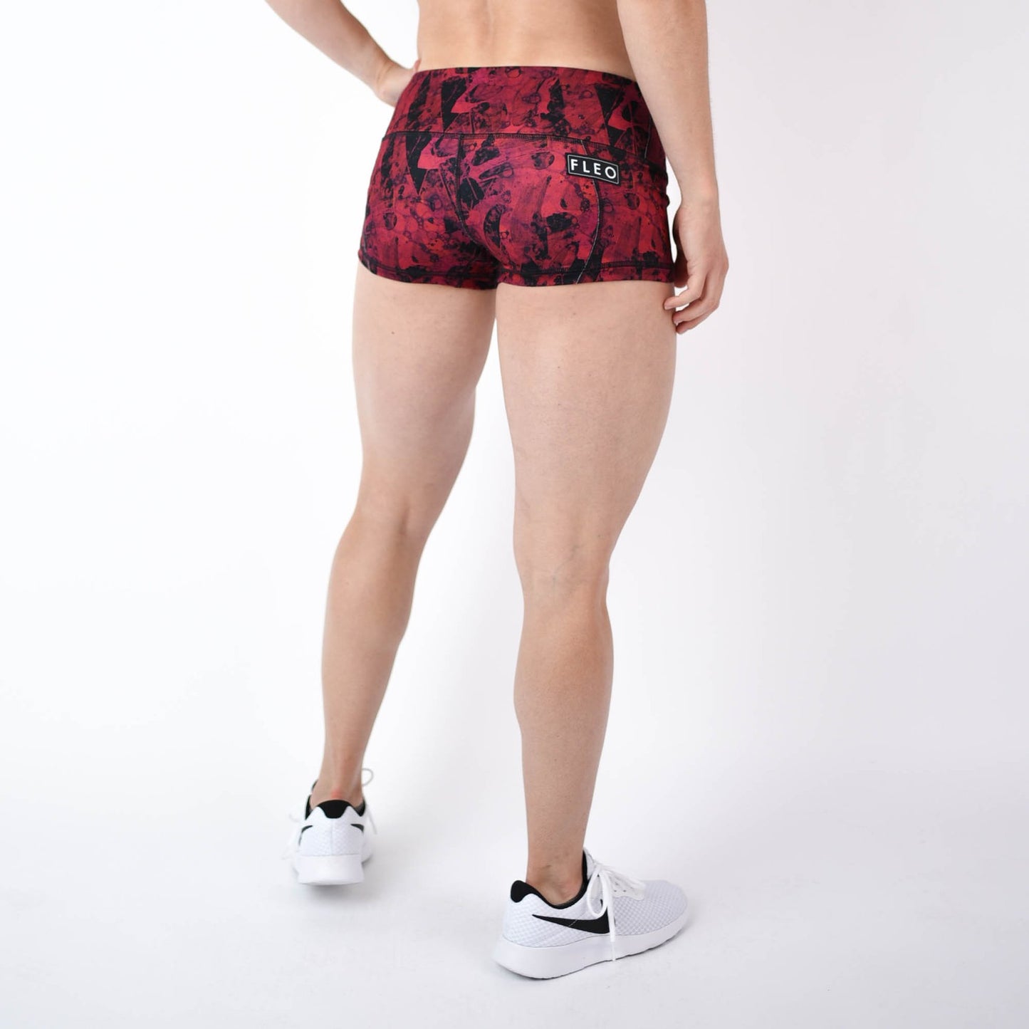 FLEO Magenta Red Lava Shorts (Low-rise Contour) - 9 for 9