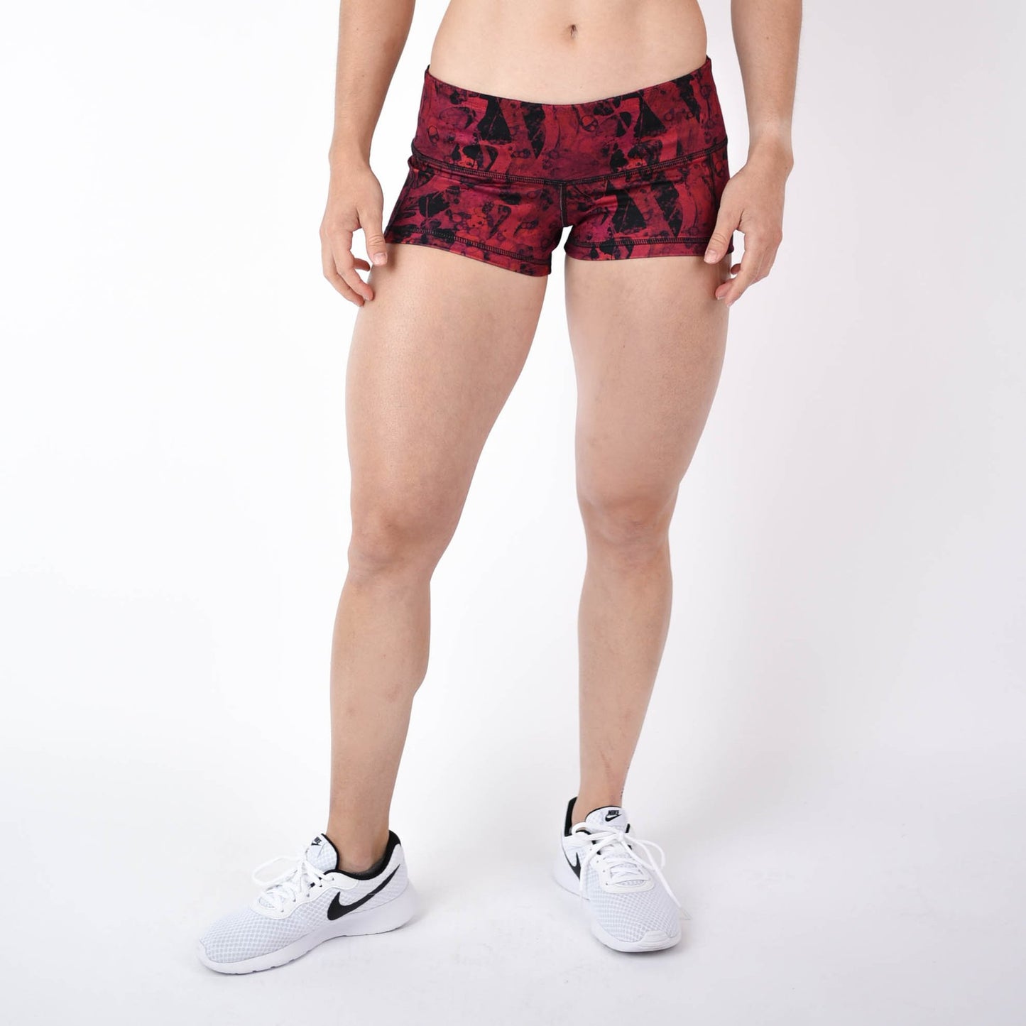 FLEO Magenta Red Lava Shorts (Low-rise Contour) - 9 for 9