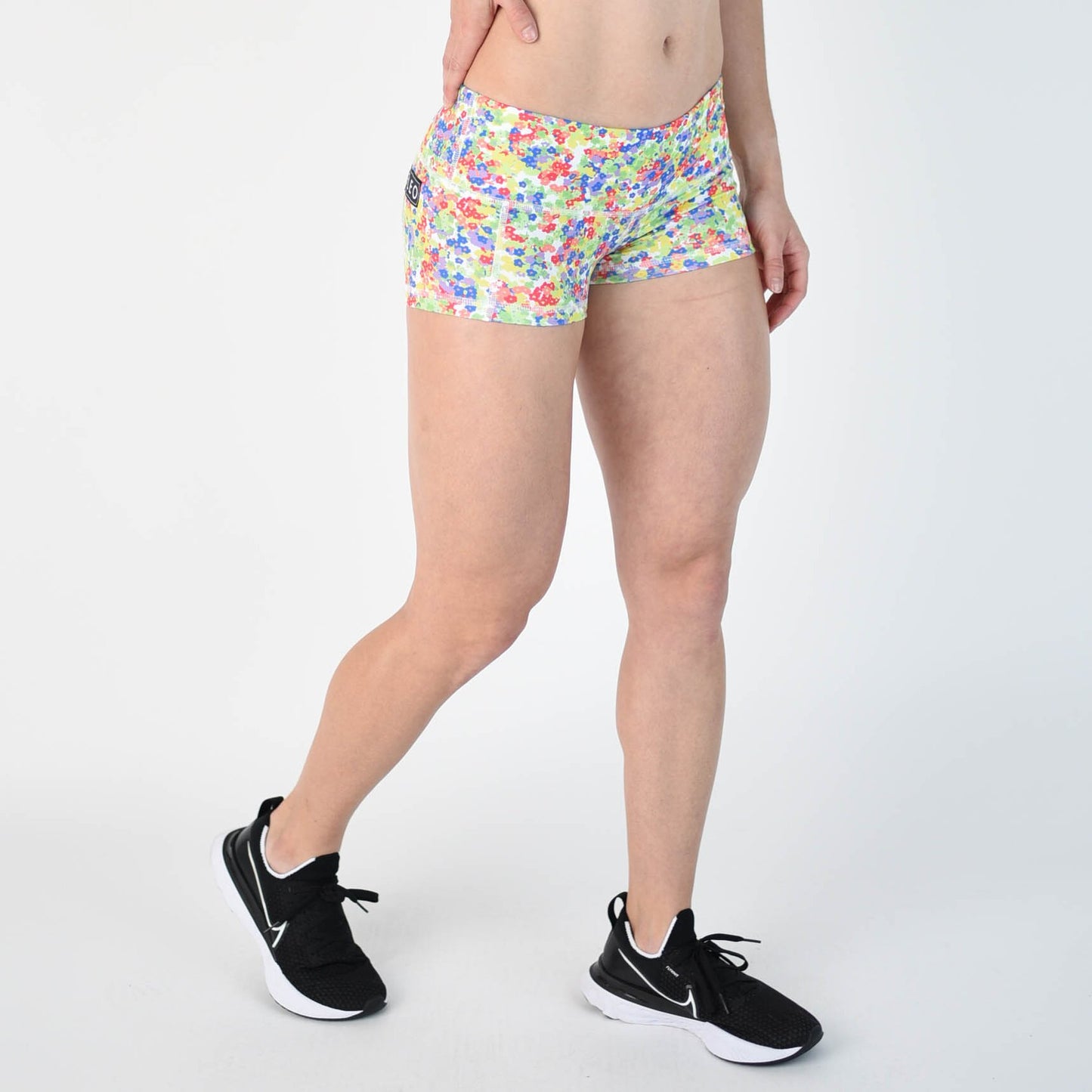 FLEO Neon Green Mini Shorts (Low-rise Contour) - 9 for 9