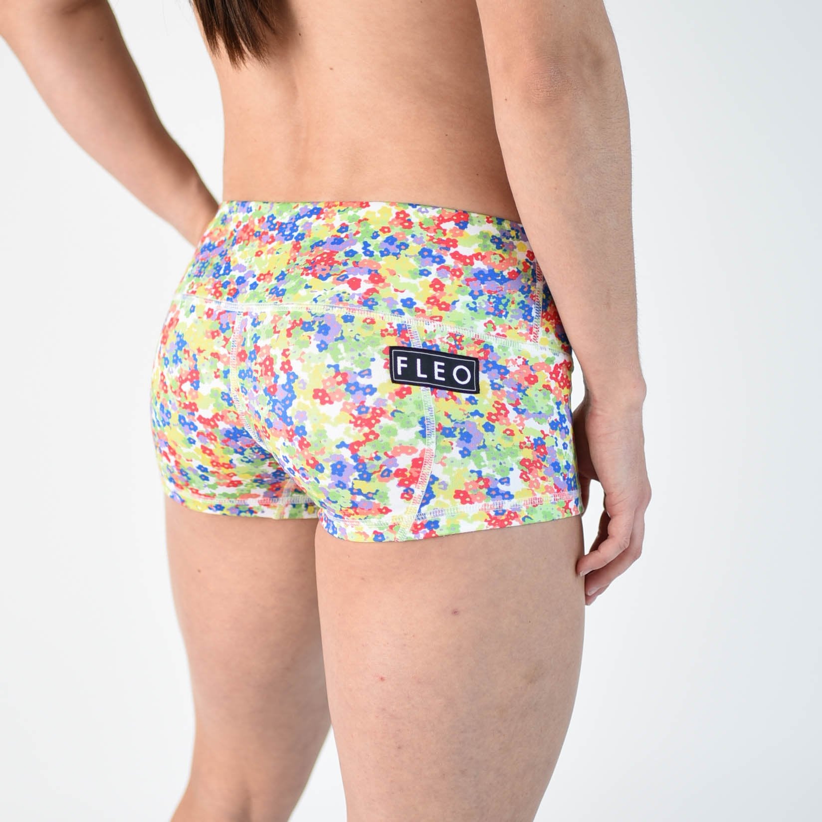 FLEO Neon Green Mini Shorts (Low-rise Contour) - 9 for 9