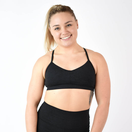 FLEO Reinette Sports Bra - Heather Black - 9 for 9