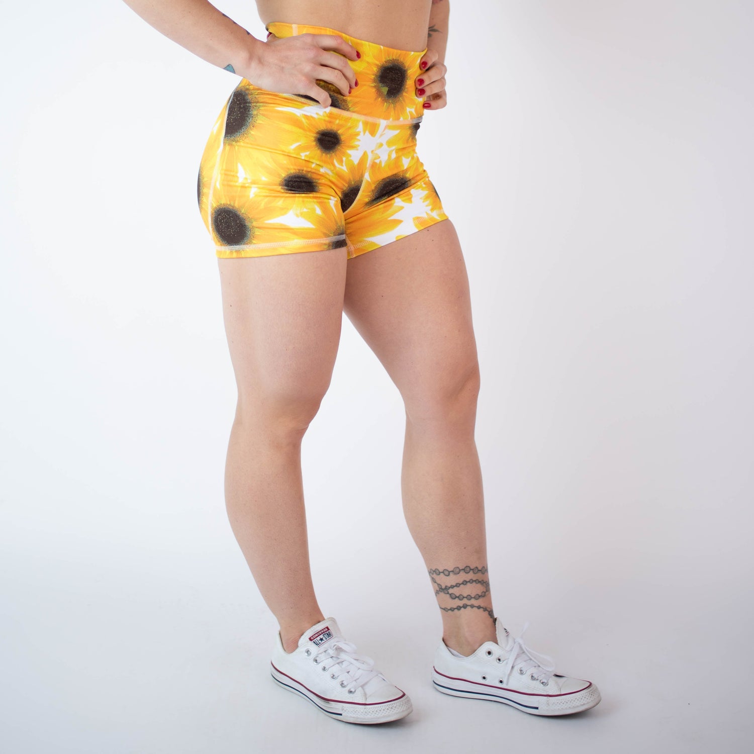 FLEO Sunflower Sparkle Shorts True High Contour