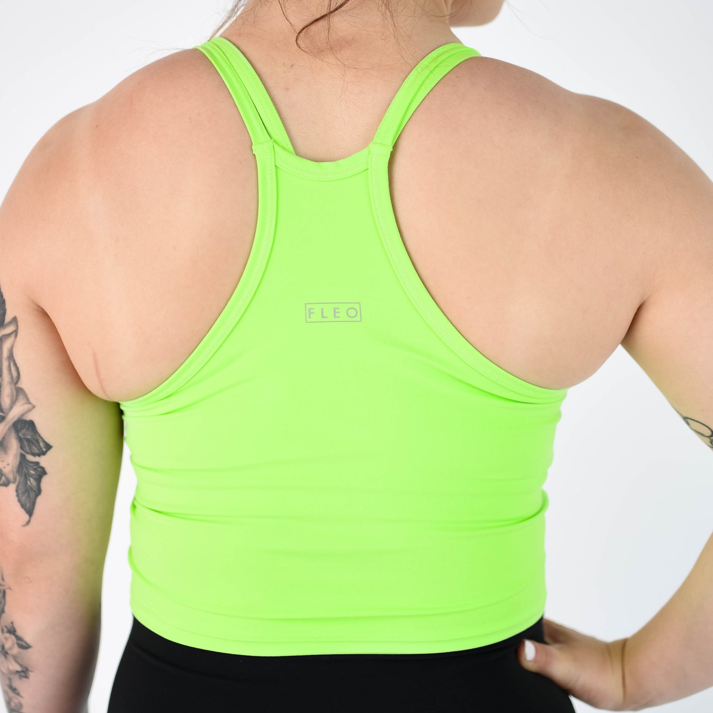 FLEO Switch Up Crop Tank - Lime