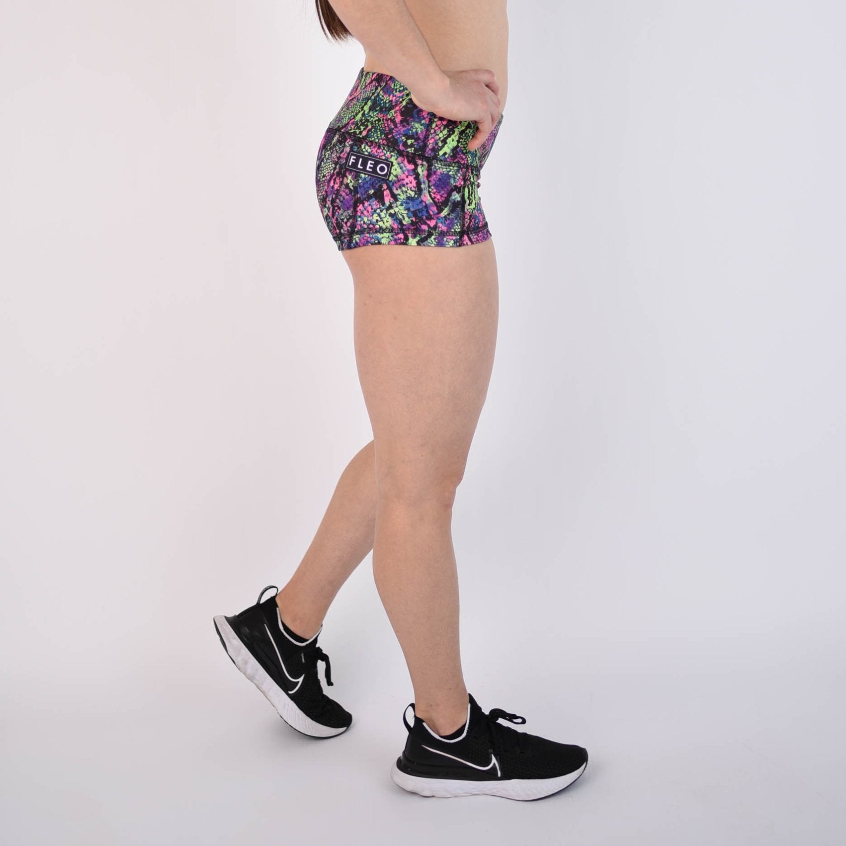 FLEO The Fuchsia is Lime Shorts (Low-rise Contour) - 9 for 9