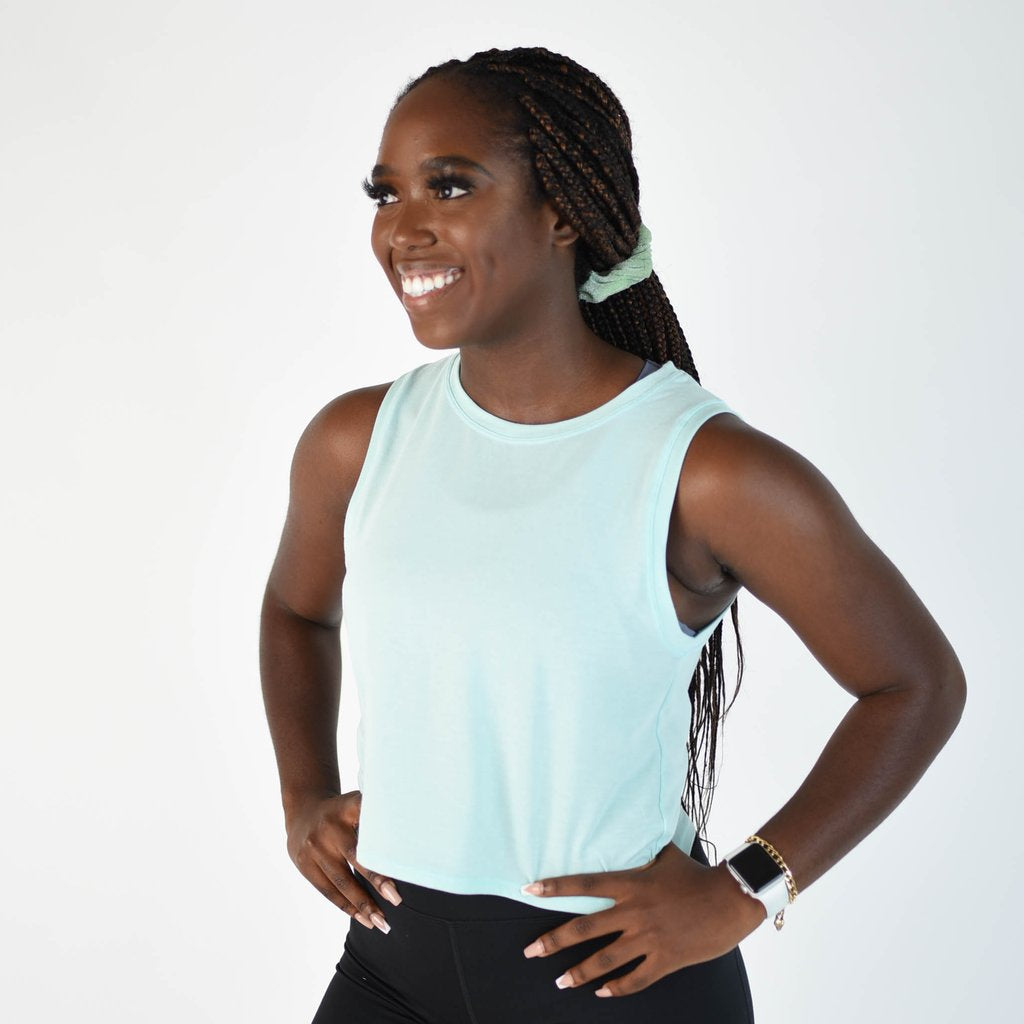 FLEO Dylan Muscle Crop - Plume - 9 for 9