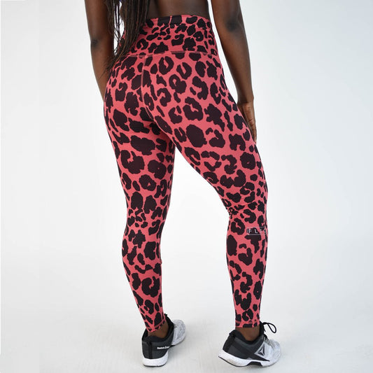 FLEO El Toro 25" Garnet Rose Leopard Leggings (Bounce) - 9 for 9