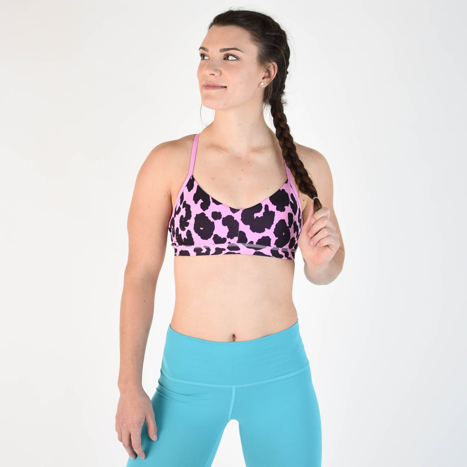 FLEO Reinette Sports Bra - Orchid Leopard x Des B - 9 for 9