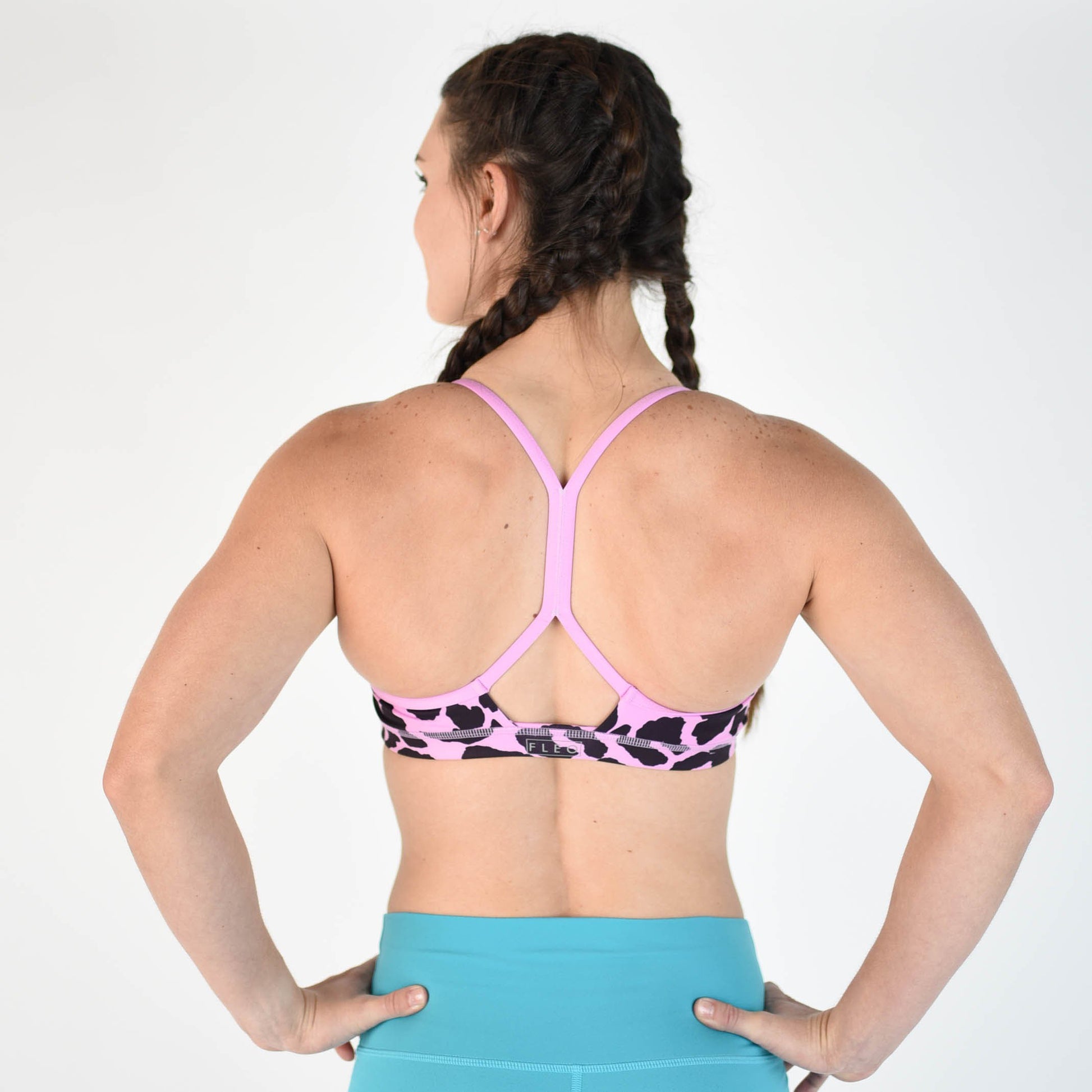 FLEO Reinette Sports Bra - Orchid Leopard x Des B - 9 for 9