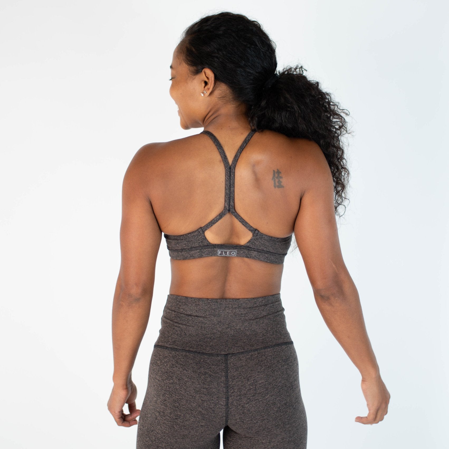 FLEO Reinette Sports Bra - Taupe Black - 9 for 9