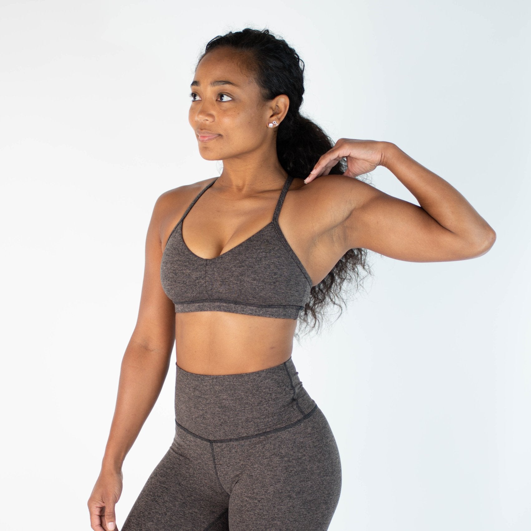 FLEO Reinette Sports Bra - Taupe Black - 9 for 9