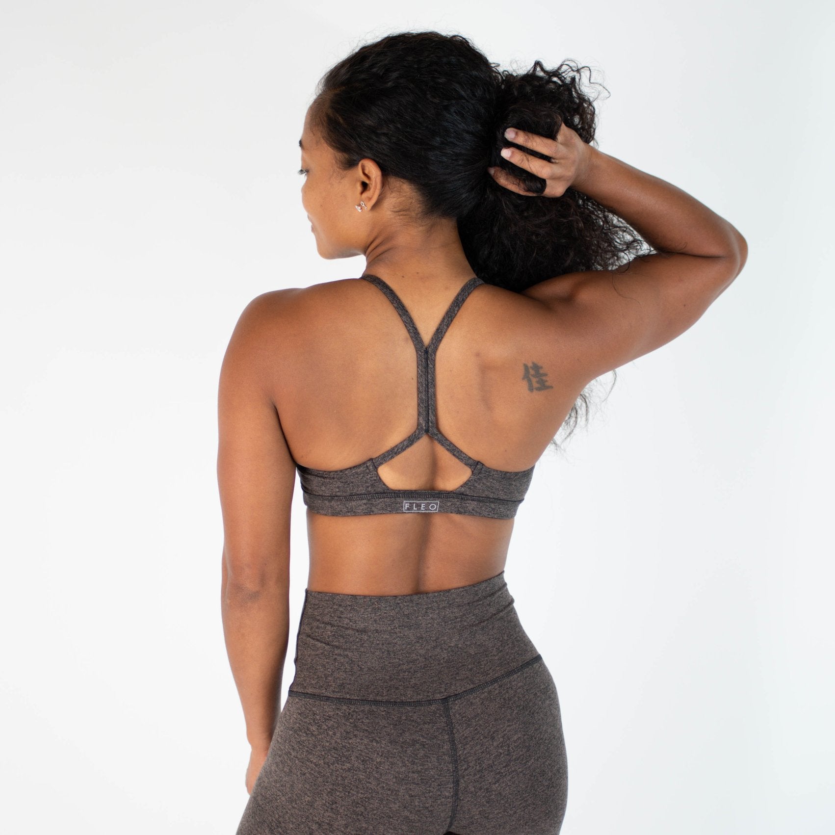 FLEO Reinette Sports Bra - Taupe Black - 9 for 9