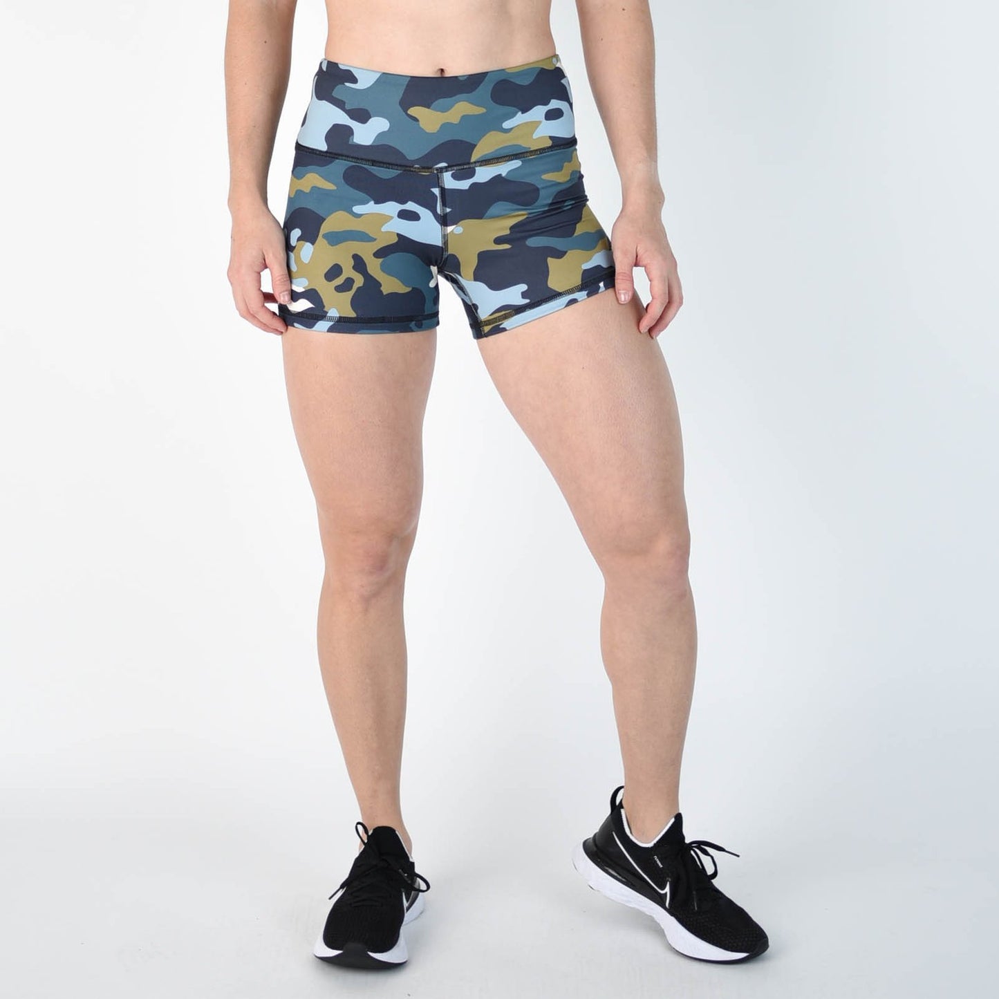FLEO Alpine Olive Camo Shorts (Power High-rise) - 9 for 9