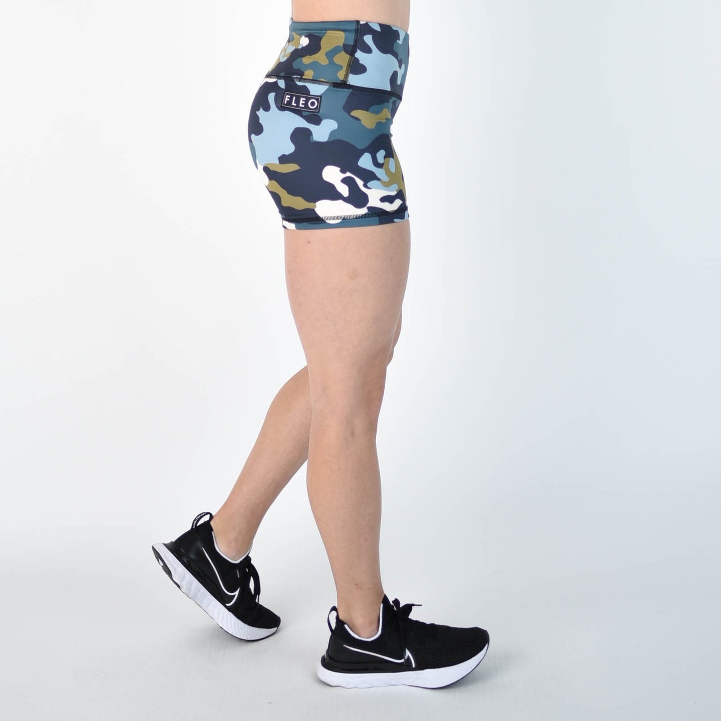 FLEO Alpine Olive Camo Shorts (Power High-rise) - 9 for 9