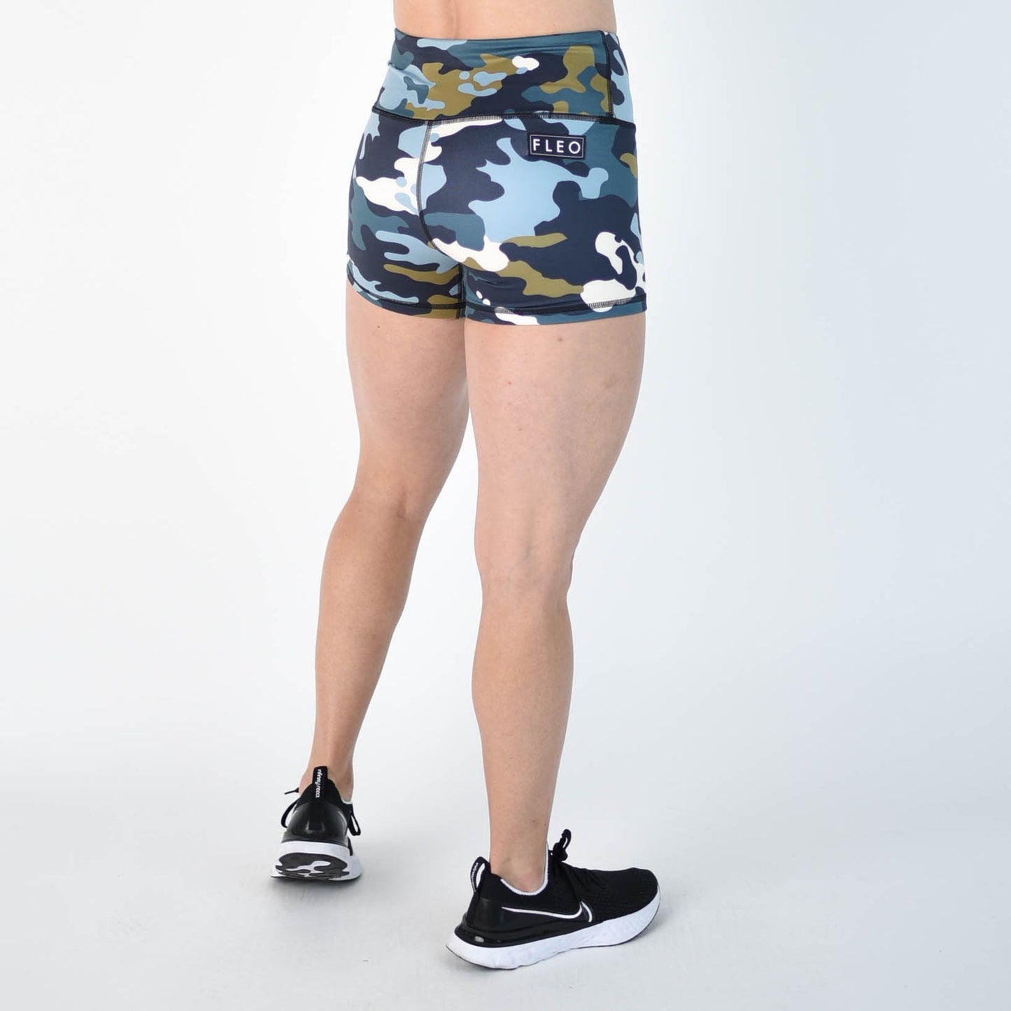 FLEO Alpine Olive Camo Shorts (Power High-rise) - 9 for 9