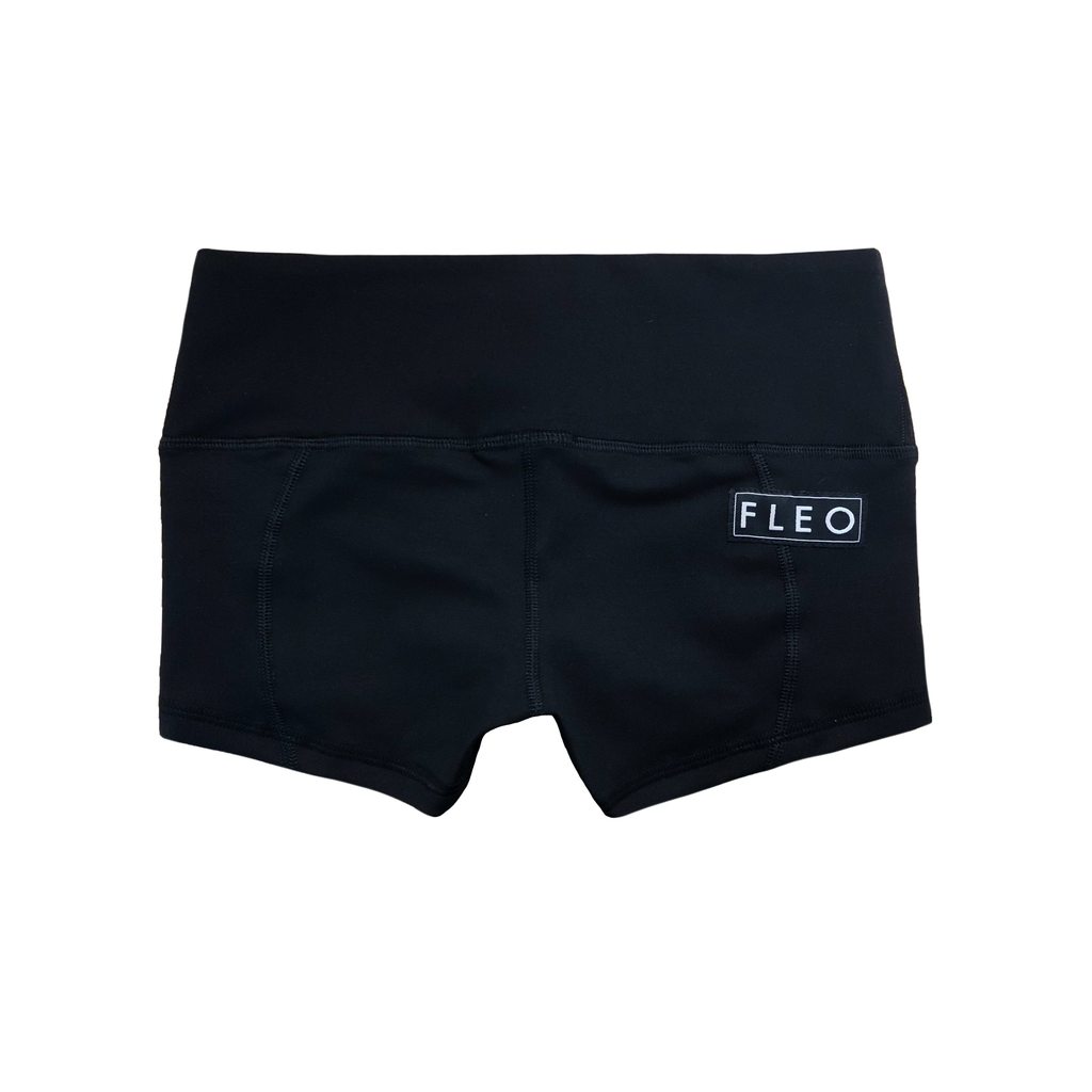 FLEO Black Shorts (Low-rise Contour) - 9 for 9