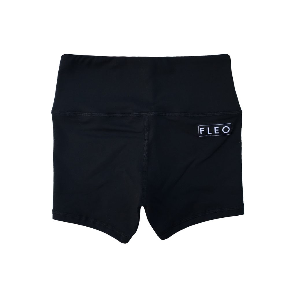 FLEO Black Shorts (Power High-rise) - 9 for 9