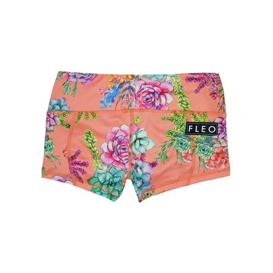 FLEO Coral Succulent Shorts (Low-rise Contour) - 9 for 9