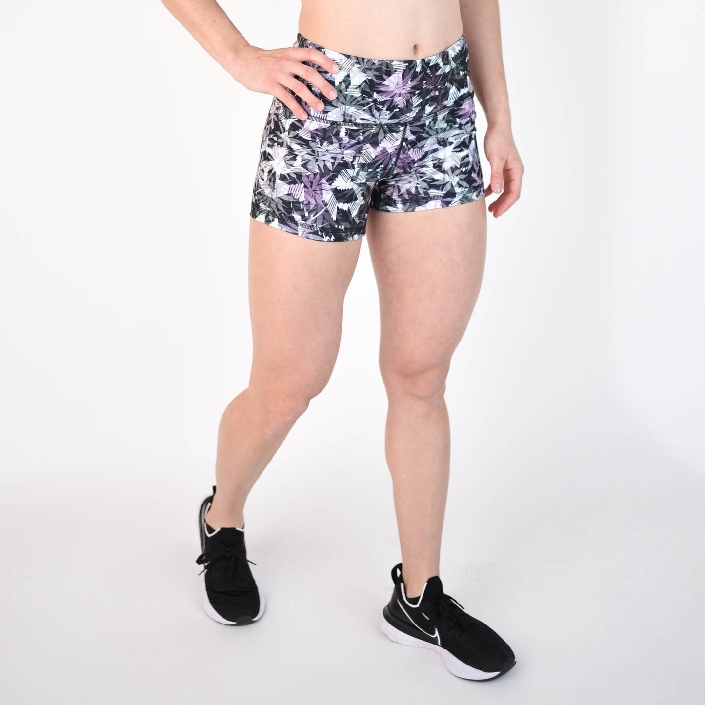 FLEO Dark Botanical Shorts (Power High-rise) - 9 for 9