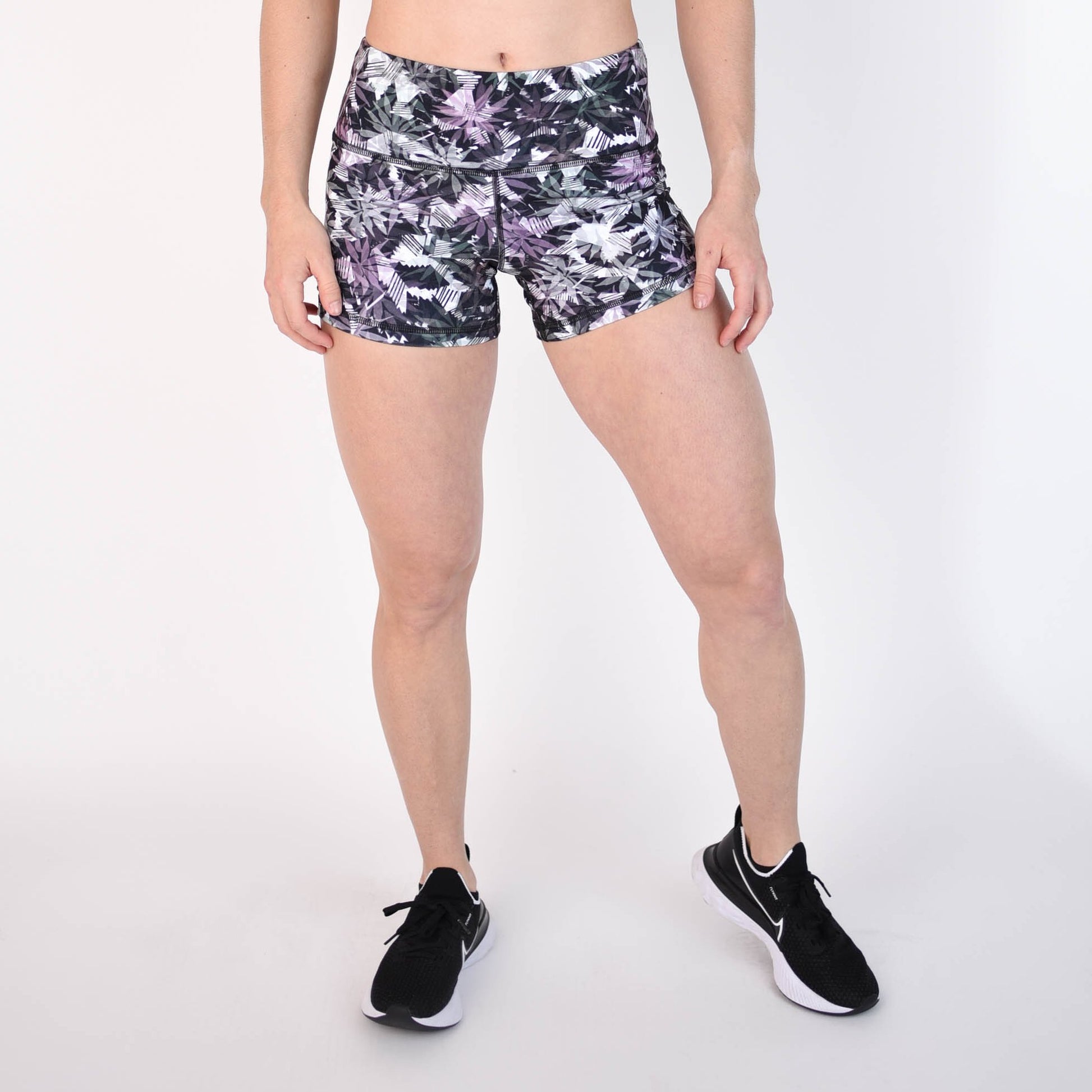 FLEO Dark Botanical Shorts (Power High-rise) - 9 for 9