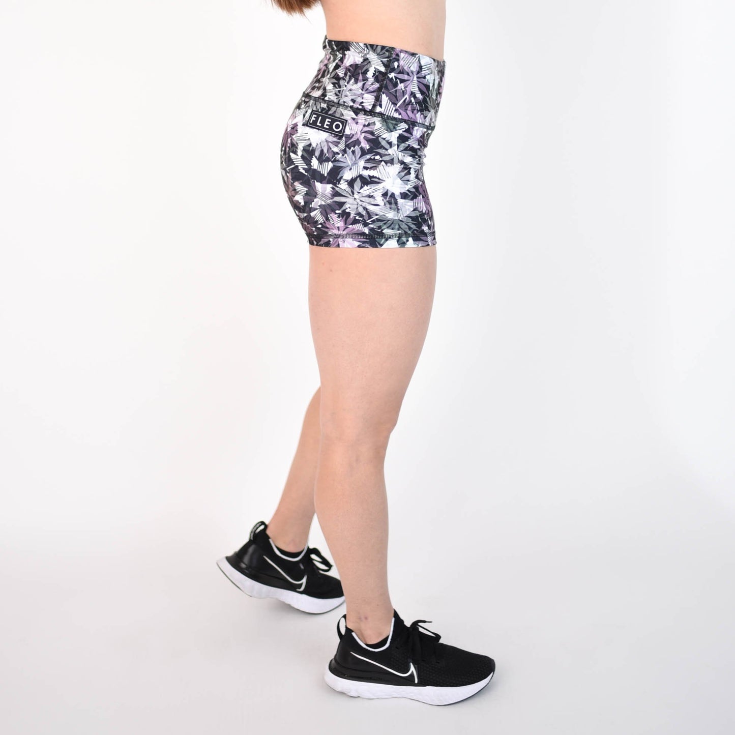 FLEO Dark Botanical Shorts (Power High-rise) - 9 for 9