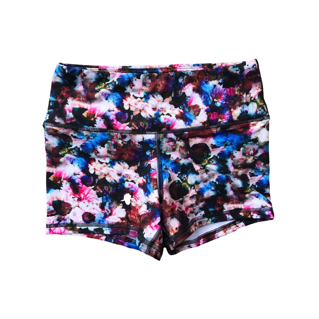 FLEO Dark Floral Shorts (Power High-rise) - 9 for 9