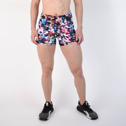 FLEO Dark Floral Shorts (Power High-rise) - 9 for 9