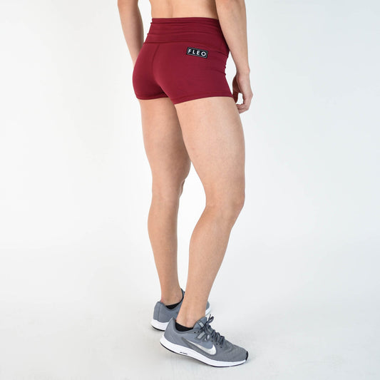 FLEO Deep Red Shorts (High-rise Original) - 9 for 9