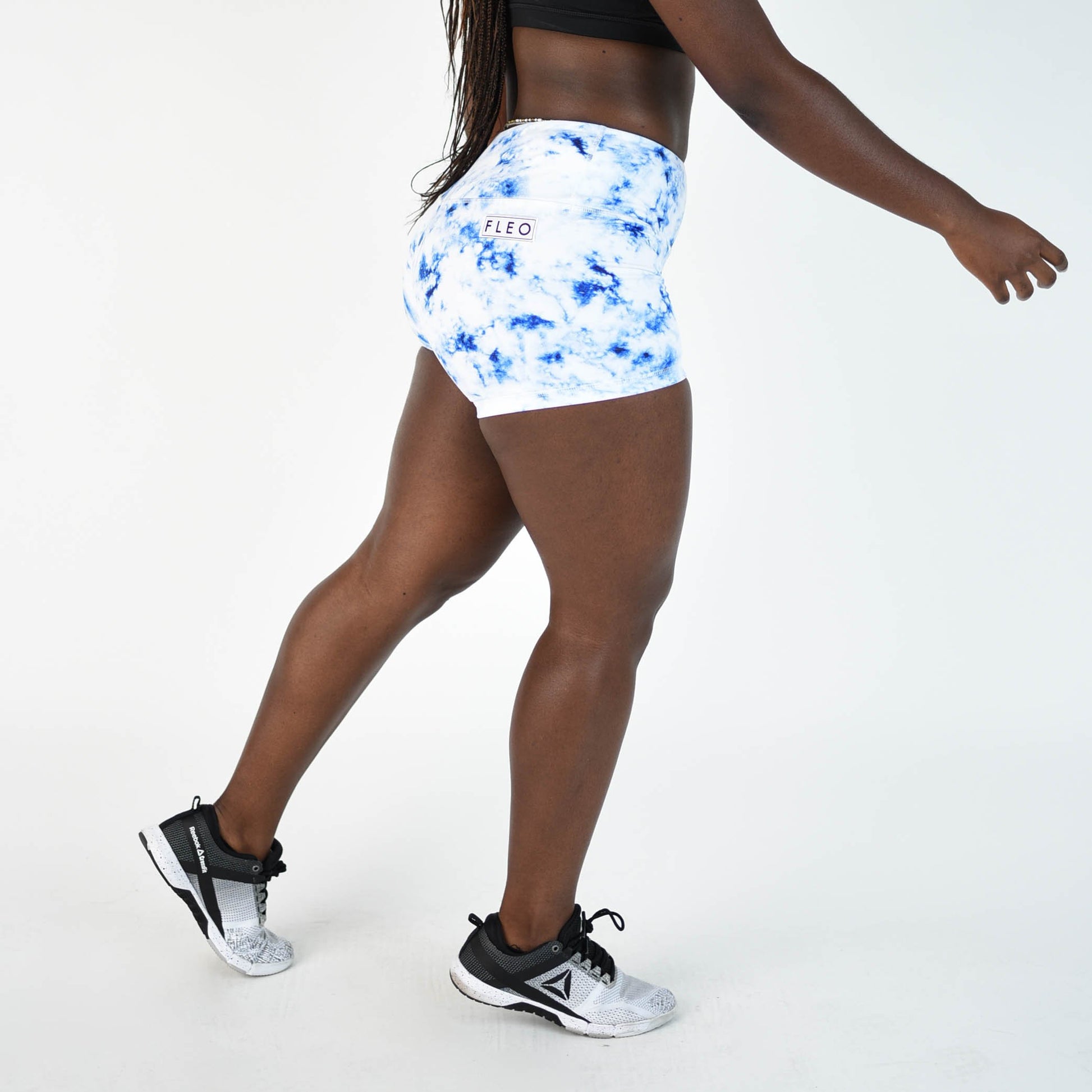 FLEO Indigo Blue Shorts (Power High-rise) - 9 for 9