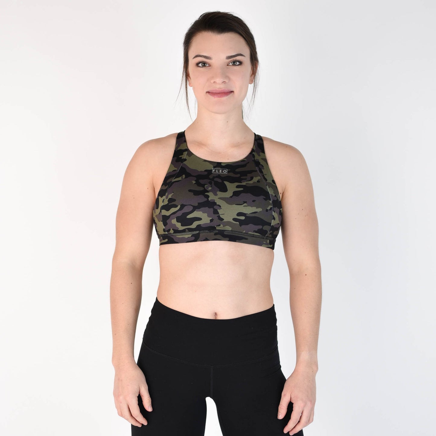 FLEO Jourdaine Sports Bra - Grapeade Camo - 9 for 9