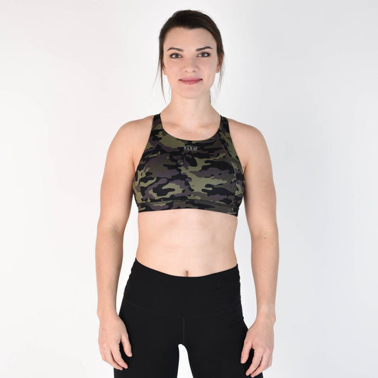 FLEO Jourdaine Sports Bra - Grapeade Camo - 9 for 9