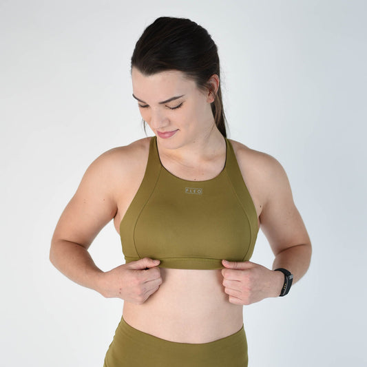 FLEO Jourdaine Sports Bra - Military Neutral - 9 for 9