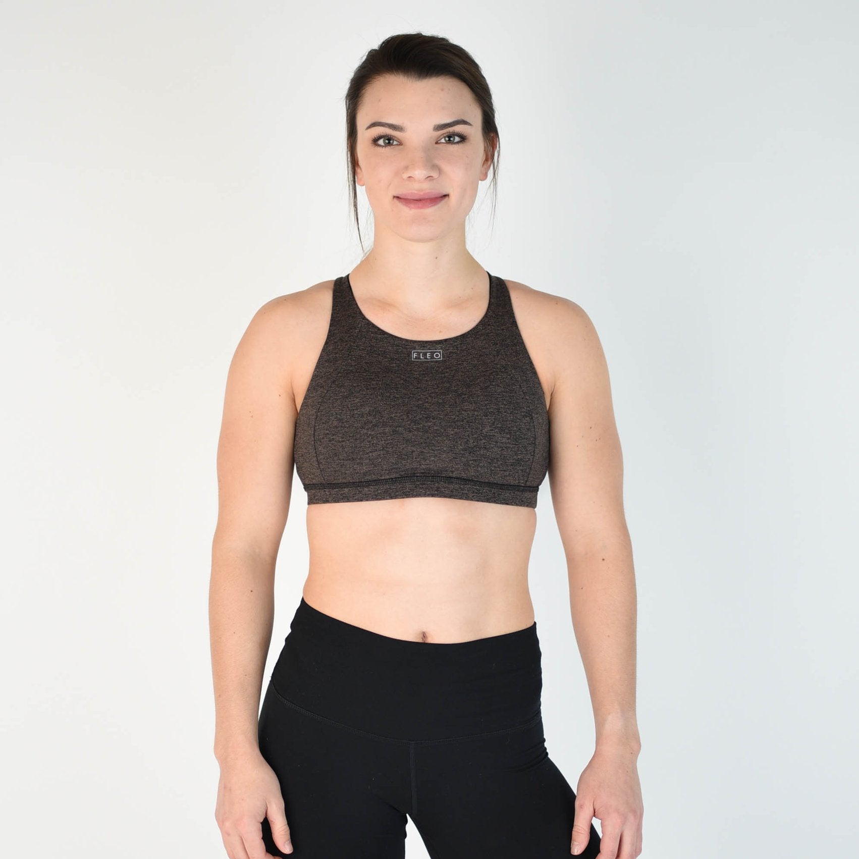 FLEO Jourdaine Sports Bra - Taupe Black - 9 for 9
