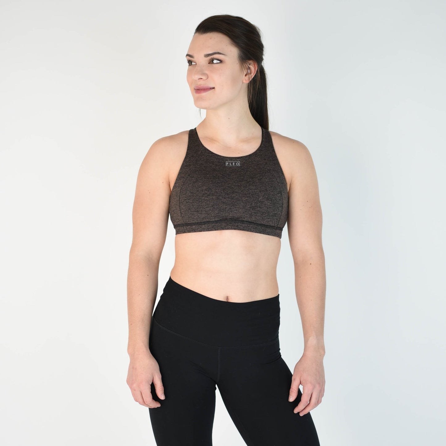 FLEO Jourdaine Sports Bra - Taupe Black - 9 for 9