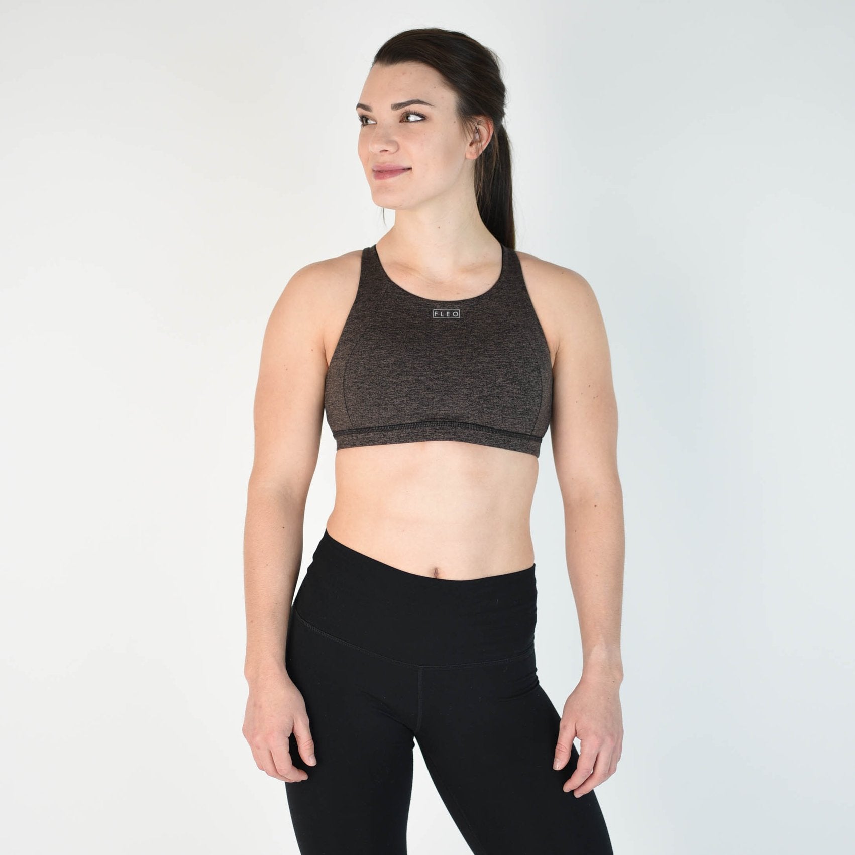 FLEO Jourdaine Sports Bra - Taupe Black - 9 for 9