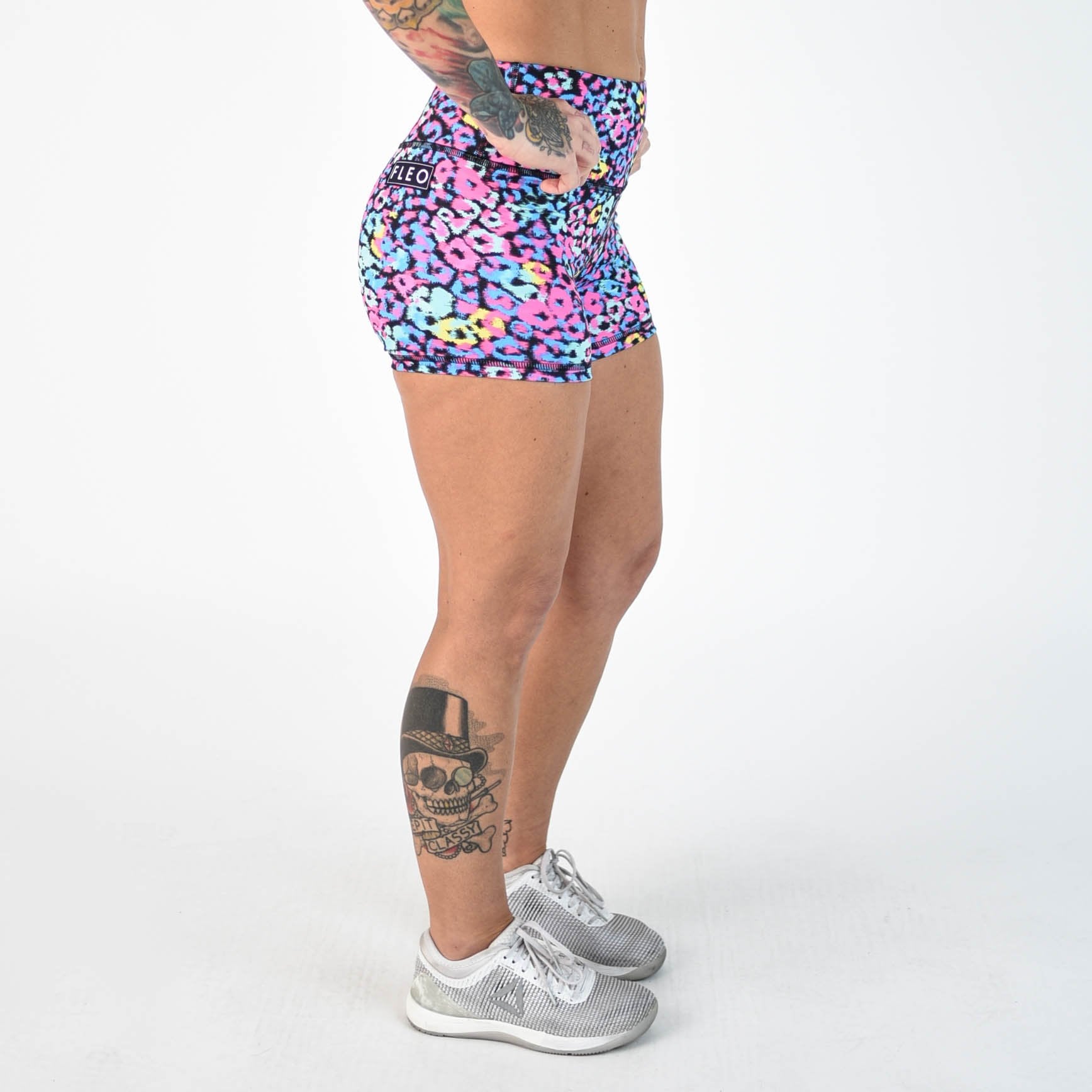 FLEO Miami Leopard Shorts (Power High-rise) - 9 for 9