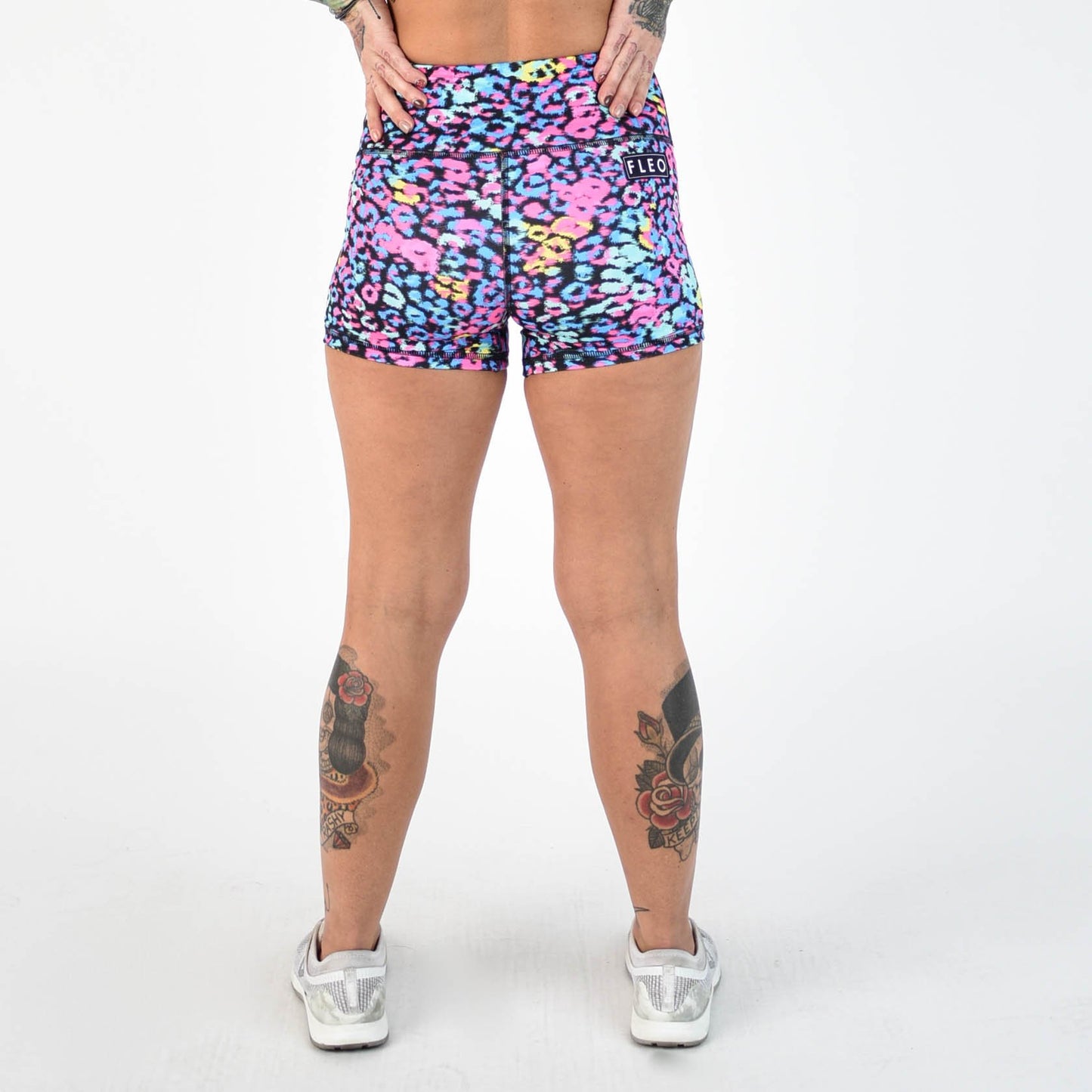 FLEO Miami Leopard Shorts (Power High-rise) - 9 for 9
