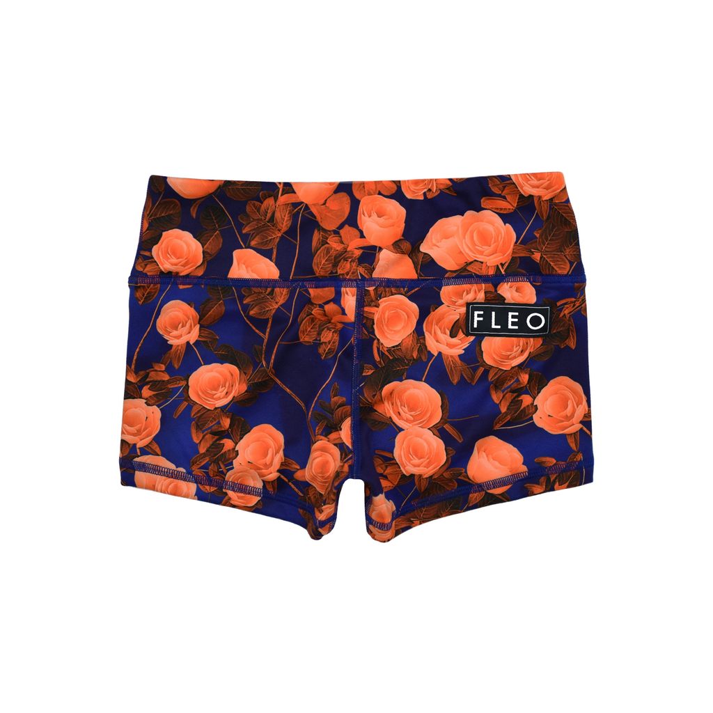 FLEO Orange Roses Shorts (Original) - 9 for 9
