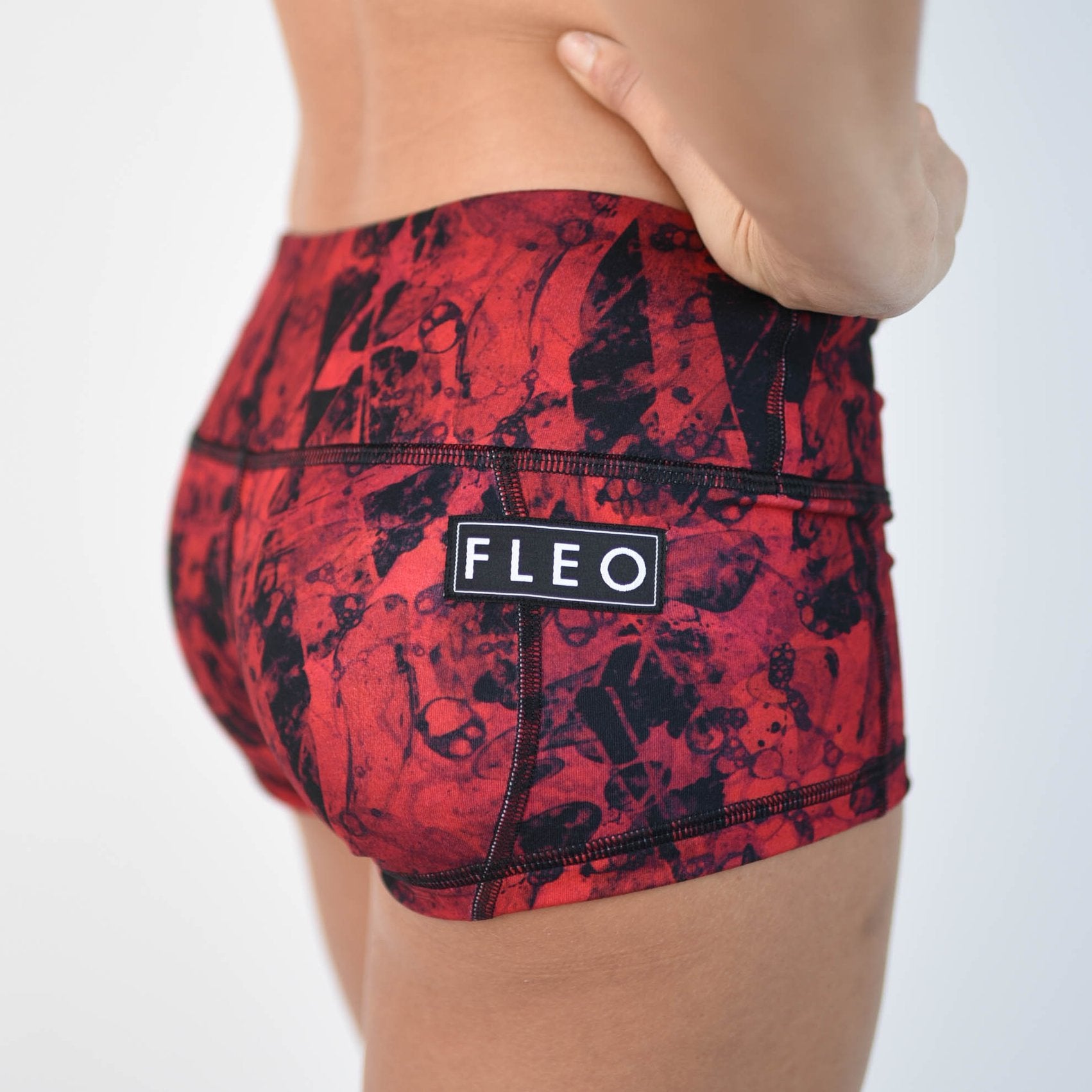 FLEO Red Lava Shorts (Low-rise Contour) - 9 for 9